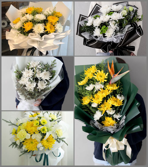 广东梅州市平远县泗水镇白事花束代送